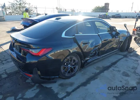 2023 BMW I4 Edrive35 z USA, uszkodzony, nr VIN WBY43AW04PFP55437